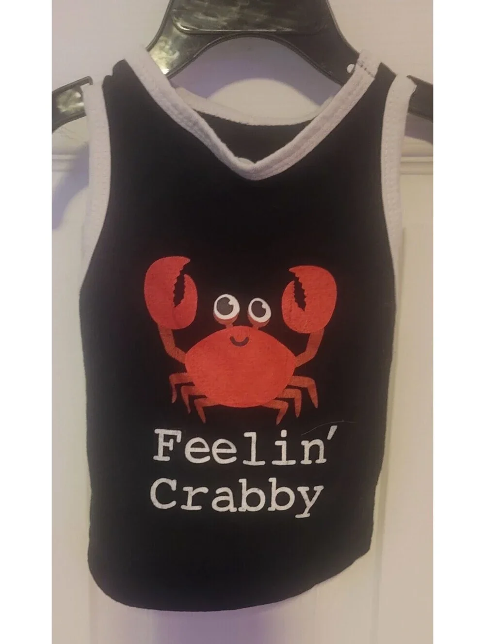 PAW NYC FEELIN' CRABBY CRAB TANK SHIRT DOG PET LARGE